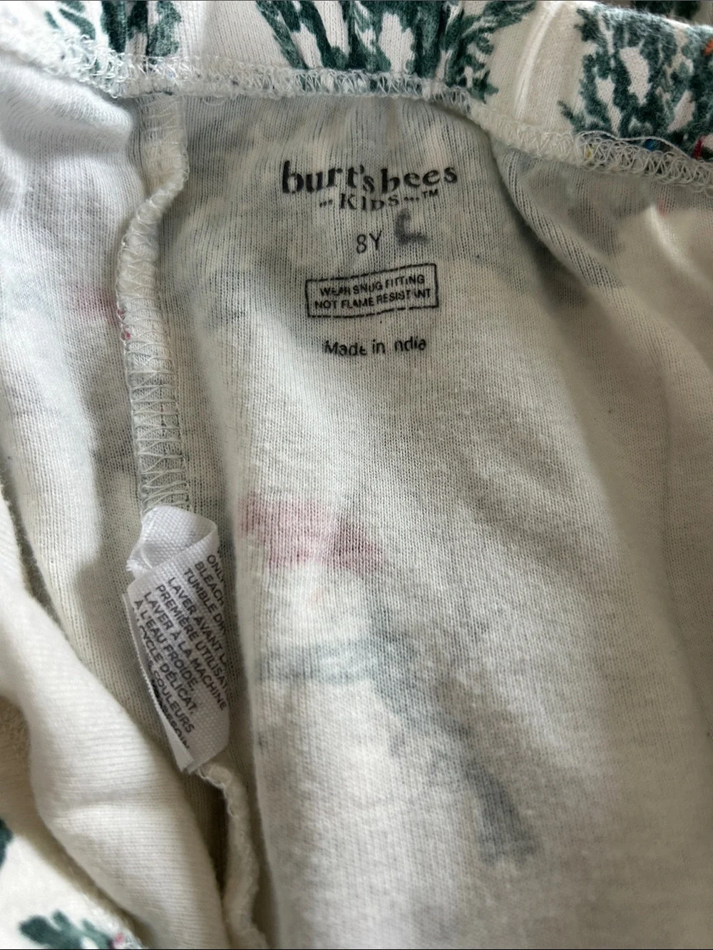 Burt’s Bees Christmas Tree Snowman Pajamas